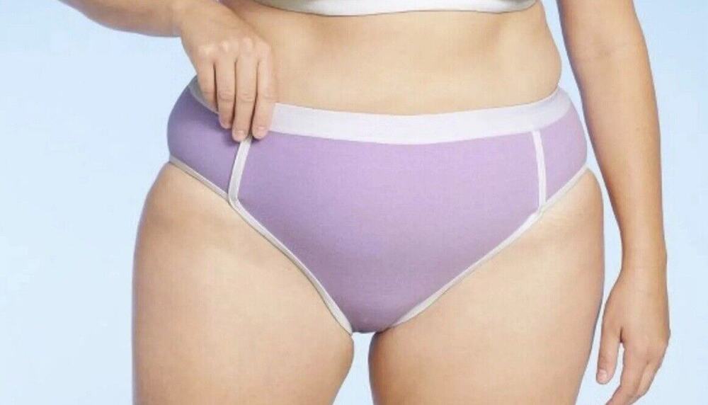 Women's Terry High Waist Bikini Bottom - Kona Sol, Purple, 2X NWT